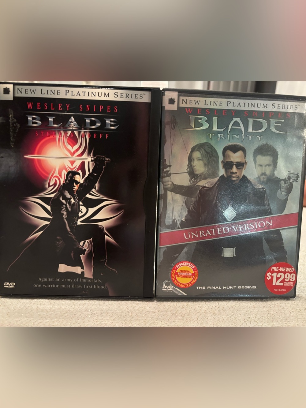 Blade and Blade Trinity 2 Set Dvd Movies